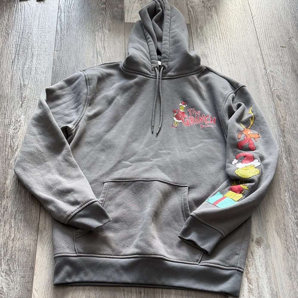 The Grinch‎ Gray Hoodie Sweater